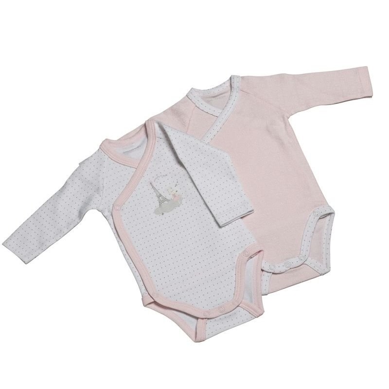 Bodies Weiß Rosa 2er-Pack Lilibelle Geburtsgröße Lilibelle