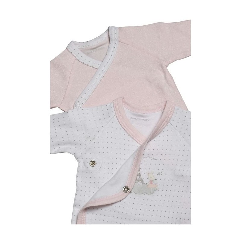 Bodies Weiß Rosa 2er-Pack Lilibelle Geburtsgröße Lilibelle
