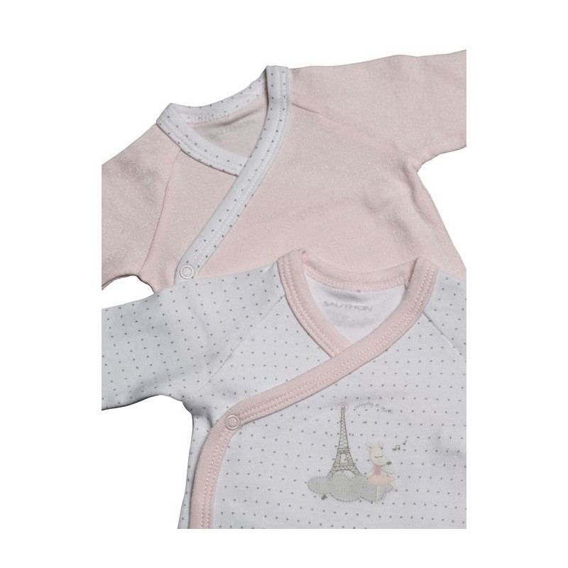 Bodies Weiß Rosa 2er-Pack Lilibelle Geburtsgröße Lilibelle
