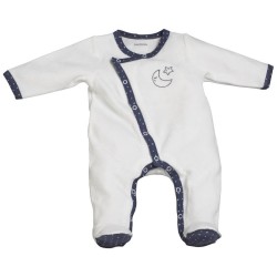 Pyjama velours Blanc Merlin taille 3 mois
