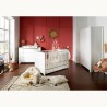 140x70 Lettino trasformabile a soppalco Bianco