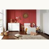 140x70 Lettino trasformabile a soppalco Bianco