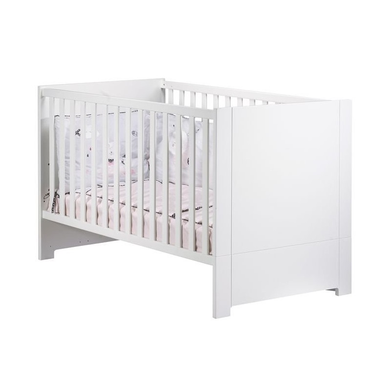 140x70 Lettino trasformabile a soppalco Bianco