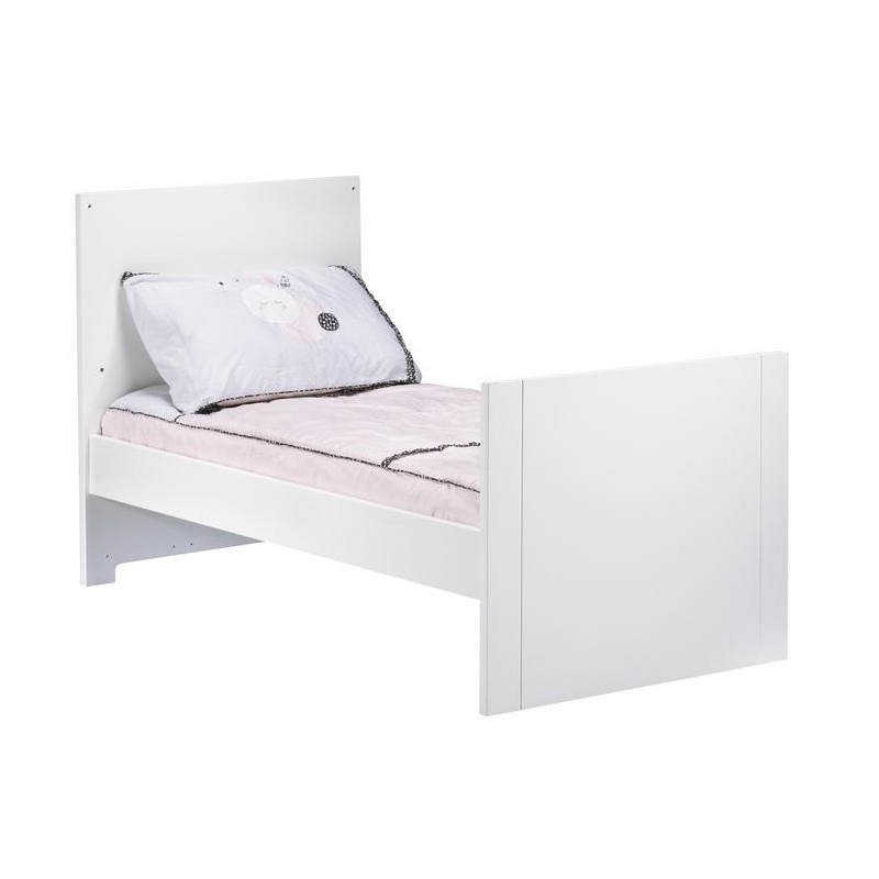 140x70 Lettino trasformabile a soppalco Bianco