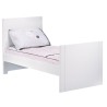 140x70 Lettino trasformabile a soppalco Bianco