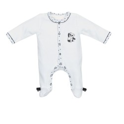 Pyjama velours Blanc taille naissance Chao Chao