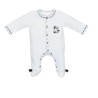 Pyjama aus Samt Weiß Größe 3 Monate Chao Chao