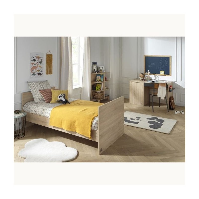 Letto 140x70 trasformabile in 90x200 e 140x200 Nova Grigio Vulcano