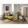Letto 140x70 trasformabile in 90x200 e 140x200 Nova Grigio Vulcano