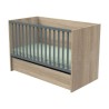 Letto 140x70 trasformabile in 90x200 e 140x200 Nova Grigio Vulcano