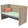 Letto 140x70 trasformabile in 90x200 e 140x200 Nova Grigio Vulcano