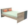 Letto 140x70 trasformabile in 90x200 e 140x200 Nova Grigio Vulcano