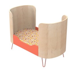 Little big bed 140x70 pieds fil Corail Galopin
