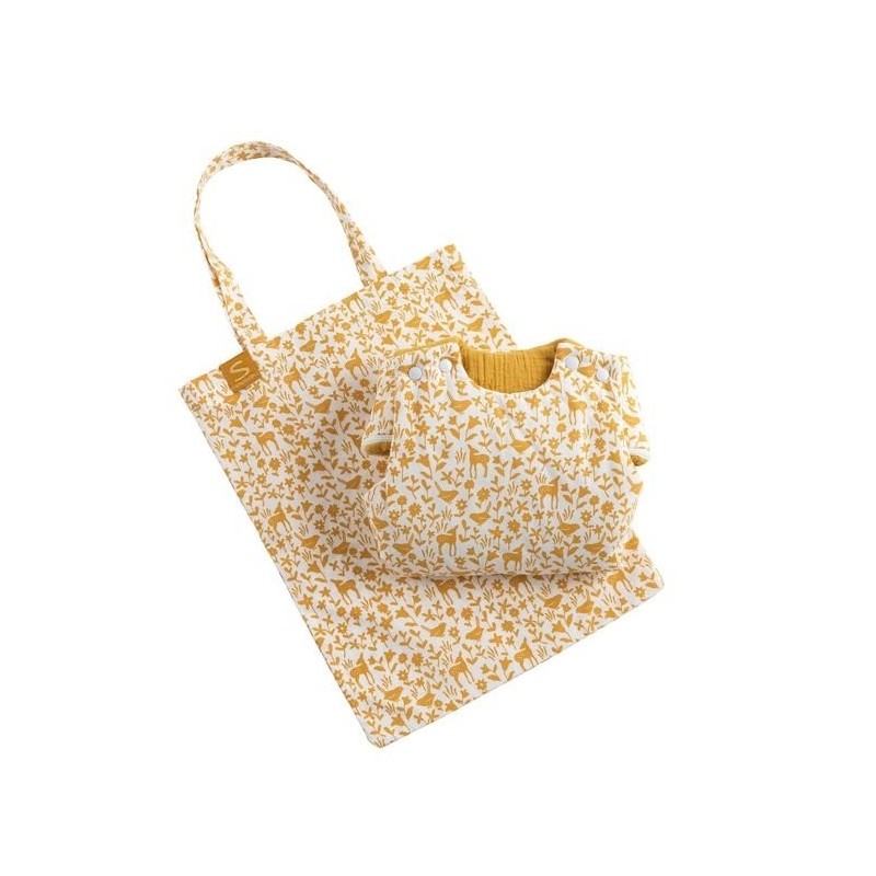 Babyschlafsack Geburt Gelb Topas Promenons-nous