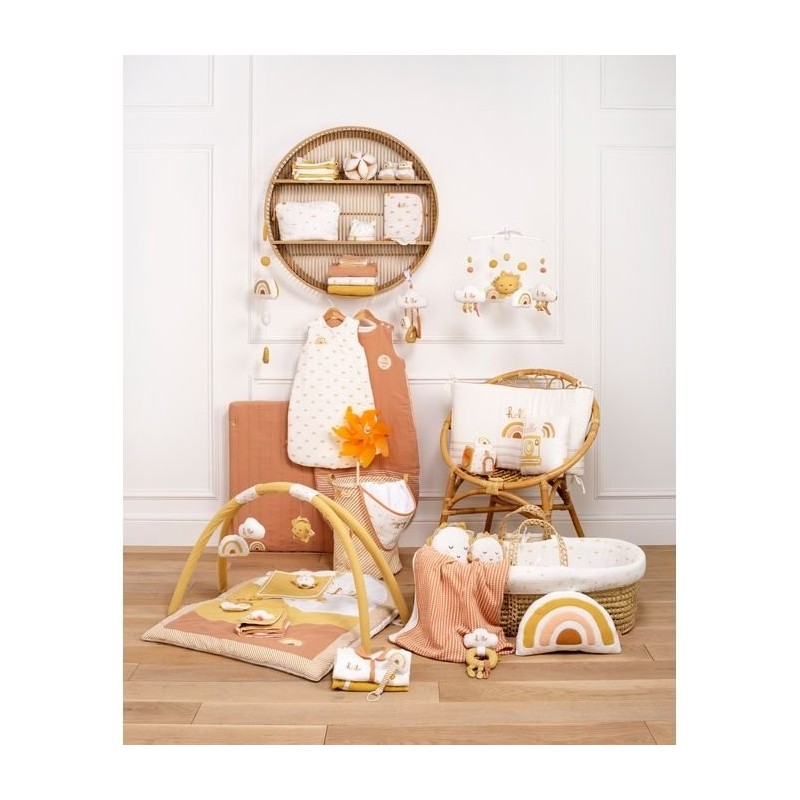 Schlafsack 0-6 Monate windeln bio ecrue Sunlight