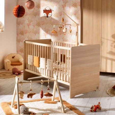 Lit bébé évolutif 140x70 - Type Montessori - Cannelle