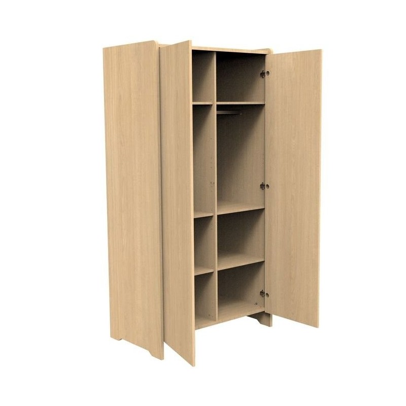 Trio lit 120x60 + commode + armoire Cannelle