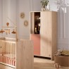 Trio lit 120x60 + commode + armoire Tokyo Terracotta