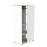 DUO LIT CHAMBRE TRANSFORMABLE + ARMOIRE FIRST BLANC BOIS