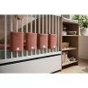 DUO BED: CONVERTIBLE BED WITH SHELVING UNIT + WARDROBE IN GOLDEN OAK
