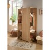 DUO LIT CHAMBRE TRANSFORMABLE ETAGERE + ARMOIRE UP CHENE DORE