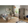 DUO BED SET (CONVERTIBLE BED + WARDROBE) IN SILEX OAK