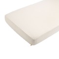 Leopard-print cotton gauze fitted sheet