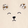 Saco de dormir de invierno para bebé de gasa de algodón con detalles de leopardo