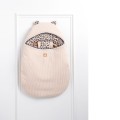 Saco de bebé con 5 broches, de pana y con interior de gasa de algodón, estampado de leopardo