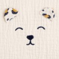 Babybett-Gitterpolster aus Baumwollgaze mit Leopardenmuster