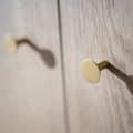 2-türiger Schrank mit goldenen Griffen im Vintage-Eichenholz-Look „My Love“