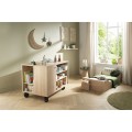 Set mit 4 schwarzen Rollen für die Baby-Kommode