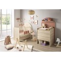 Mitwachsendes Babybett 120 x 60 cm (umbaubar auf 90 x 190 cm) – Arche – Sepia-Eiche-Optik