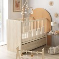 Cuna convertible de 120 x 60 a 90 x 190 - Arche - Caramelo