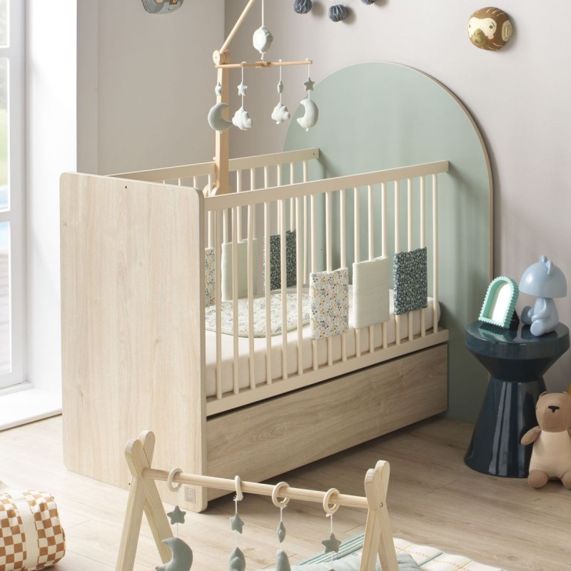 Convertible Crib (120x60 cm to 90x190 cm) - Arche - Sage