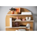 Desk - Sepia Oak Wood Finish, Arch Shape