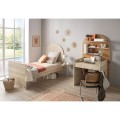 Junior bed 90x190 cm - sepia oak finish - arched headboard