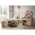 Junior bed 90x190 cm - sepia oak finish - arched headboard