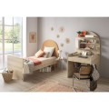 Junior bed 90x190 cm - sepia oak finish - arched headboard
