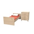 Letto combinato 120x60 trasformabile in 90x190 Arty