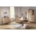 Cama infantil de 190 x 90 cm con acabado en roble suave Arty