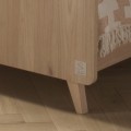 140x190 cm bed frame in Arty soft oak finish