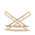 Soporte para moisés de madera de pino natural: basculante o fijo