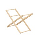 Soporte para moisés de madera de pino natural: basculante o fijo