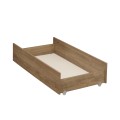 Cajón para cuna combinable y adaptable, con acabado en roble Mokka