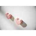 Schrank 2 Türen Knopf Herz Rose Basic