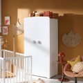 2-door cabinet with star knob Basic Grey