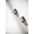 Schrank 2 Türen Sternknopf Grau Basic