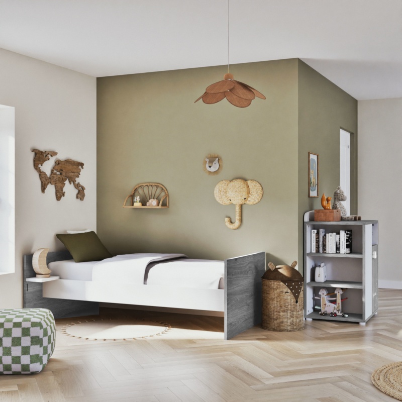Letto combinato trasformabile Smile 120 x 60 Oak Silex