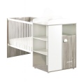 Lit combine évolutif 120 x 60 Smile Chêne Silex